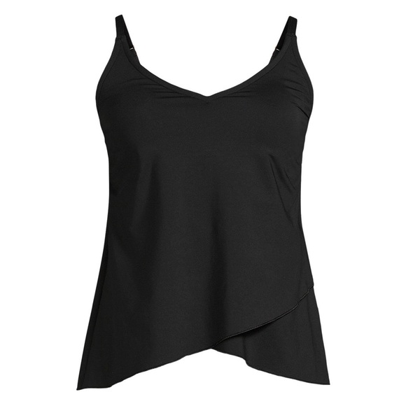 Lands' End Women Tulip Hem Tankini Top Sz S (6-8) DDD NWOT - Picture 1 of 14